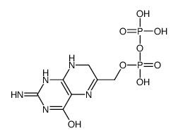 (2-amino-4-hydroxy-7,8-dihydropteridin-6-yl)methyl trihydrogen diphosphate结构式