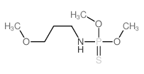 N-dimethoxyphosphinothioyl-3-methoxy-propan-1-amine结构式