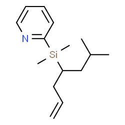 Pyridine,2-[dimethyl[1-(2-methylpropyl)-3-butenyl]silyl]-(9CI) Structure
