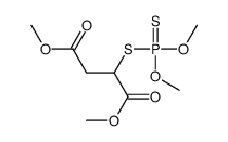 2-[(Dimethoxyphosphinothioyl)thio]butanedioic acid dimethyl ester结构式