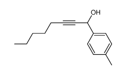 1-(4-methylphenyl)oct-2-yn-1-ol结构式