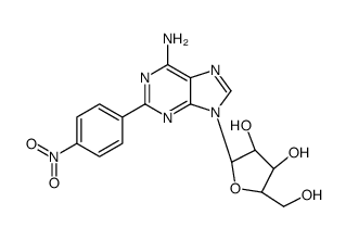 2-(PARA-NITROPHENYL)-ADENOSINE structure
