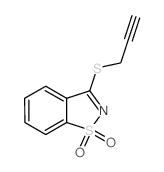 1,2-Benzisothiazole,3-(2-propyn-1-ylthio)-, 1,1-dioxide picture