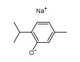 sodium 5-methyl-2-(1-methylethyl)phenolate结构式