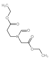 ethyl 3-(ethoxycarbonylmethyl-formyl-amino)propanoate结构式