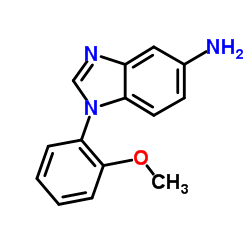 1-(2-methoxyphenyl)-1H-benzo[d]imidazol-5-amine structure