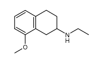 8-methoxy-2-(ethylamino)-1,2,3,4-tetrahydronaphthalene结构式