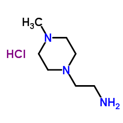 2-(4-Methyl-1-piperazinyl)ethanamine hydrochloride (1:1)结构式