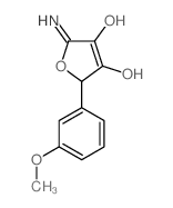3,4-Furandiol,2,5-dihydro-2-imino-5-(3-methoxyphenyl)-结构式