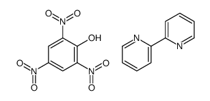 2-pyridin-2-ylpyridine,2,4,6-trinitrophenol Structure