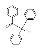 Ethanone,2-hydroxy-1,2,2-triphenyl-结构式