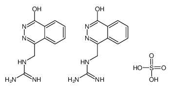 2-[(4-oxo-3H-phthalazin-1-yl)methyl]guanidine,sulfuric acid结构式