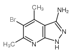 5-Bromo-4,6-dimethyl-1H-pyrazolo[3,4-b]pyridin-3-amine structure