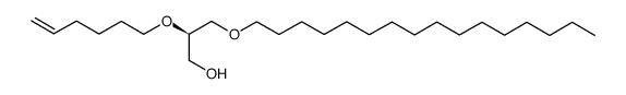 1-hexadecyl-2-(5'-hexenyl)glyceryl ether结构式