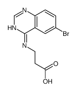 3-[(6-bromoquinazolin-4-yl)amino]propanoic acid Structure