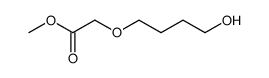 (4-Hydroxy-butoxy)-acetic Acid Methyl Ester Structure