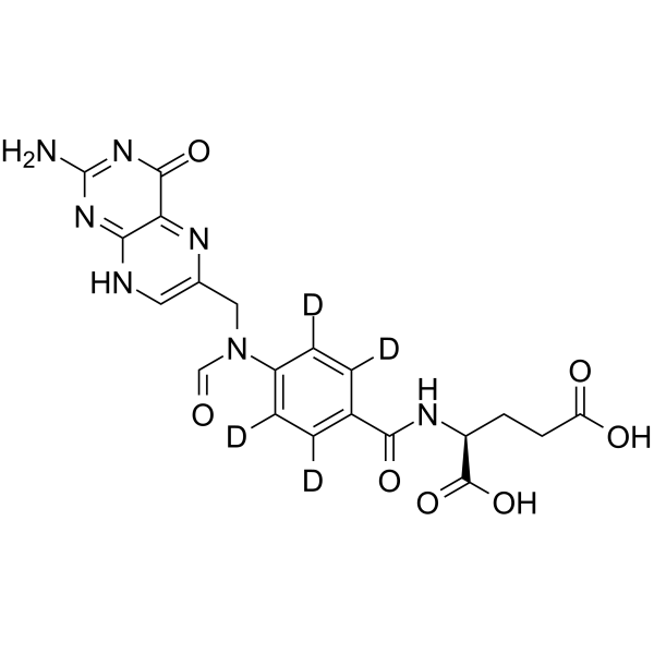 10-Formylfolic acid-d4结构式