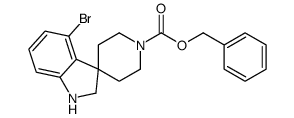 Benzyl 4-bromospiro[indoline-3,4'-piperidine]-1'-carboxylate structure