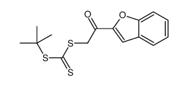 1-(1-benzofuran-2-yl)-2-tert-butylsulfanylcarbothioylsulfanylethanone Structure