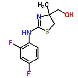 {2-[(2,4-Difluorophenyl)amino]-4-methyl-4,5-dihydro-1,3-thiazol-4-yl}methanol Structure