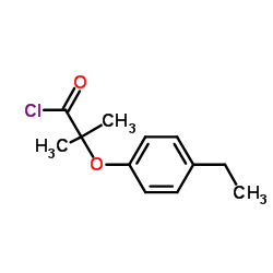 2-(4-Ethylphenoxy)-2-methylpropanoyl chloride结构式