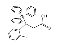 3-(2-fluorophenyl)-3-(triphenylgermyl)propionic acid结构式