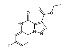 3-ethoxycarbonyl-7-fluoro-1,2,3-triazolo[1,5-a]quinoxalin-4-one结构式