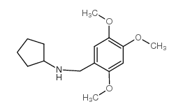 N-[(2,4,5-trimethoxyphenyl)methyl]cyclopentanamine结构式