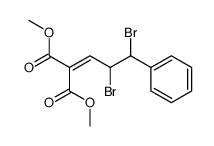 (2,3-dibromo-3-phenyl-propylidene)-malonic acid dimethyl ester Structure