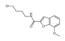 N-(4-chlorobutyl)-7-methoxy-1-benzofuran-2-carboxamide结构式