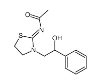 N-[3-(2-hydroxy-2-phenylethyl)-1,3-thiazolidin-2-ylidene]acetamide结构式