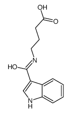 4-(1H-indole-3-carbonylamino)butanoic acid Structure