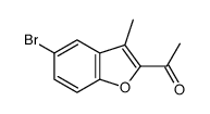 1-(5-Bromo-3-methyl-1-benzofuran-2-yl)ethanone Structure