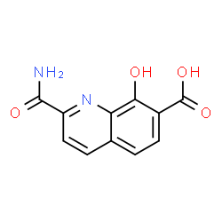 7-Quinolinecarboxylicacid,2-(aminocarbonyl)-8-hydroxy-(9CI)结构式