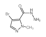 1H-Pyrazole-5-carboxylicacid,4-bromo-1-methyl-,hydrazide(9CI)结构式