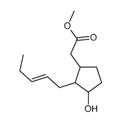 methyl 2-(3-hydroxy-2-pent-2-enylcyclopentyl)acetate结构式