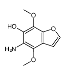 5-amino-4,7-dimethoxy-6-benzofuranol Structure