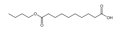 Decanedioic acid hydrogen 1-butyl ester structure