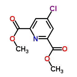 Dimethyl 4-chloropyridine-2,6-dicarboxylate structure