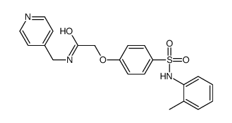 2-[4-[(2-methylphenyl)sulfamoyl]phenoxy]-N-(pyridin-4-ylmethyl)acetamide Structure