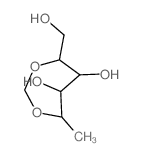 4-(hydroxymethyl)-7-methyl-1,3-dioxepane-5,6-diol结构式