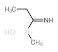 Propanimidothioic acid, methyl ester, hydrochloride (1:1)结构式
