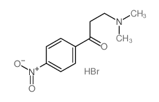 1-Propanone,3-(dimethylamino)-1-(4-nitrophenyl)-, hydrobromide (1:1)结构式