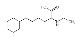 Cyclohexanehexanoic acid, a-(ethylamino)- Structure