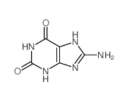 8-Amino-1H-purine-2,6(3H,7H)-dione结构式