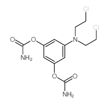 [3-[bis(2-chloroethyl)amino]-5-carbamoyloxy-phenyl] carbamate结构式