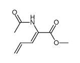 2,4-Pentadienoicacid,2-(acetylamino)-,methylester,(2Z)-(9CI) structure