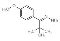 [1-(4-methoxyphenyl)-2,2-dimethyl-propylidene]hydrazine structure