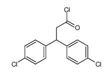 3,3-bis(p-chlorophenyl)-propionic acid chloride结构式
