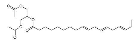 9,12,15-Octadecatrienoic acid, 2-(acetyloxy)-1-[(acetyloxy)methyl]ethy l ester, (Z,Z,Z)-结构式